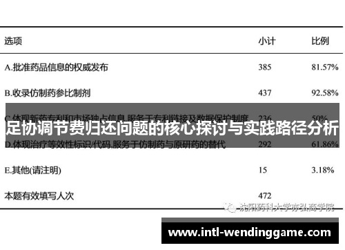 足协调节费归还问题的核心探讨与实践路径分析